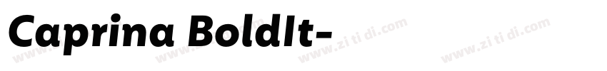 Caprina BoldIt字体转换